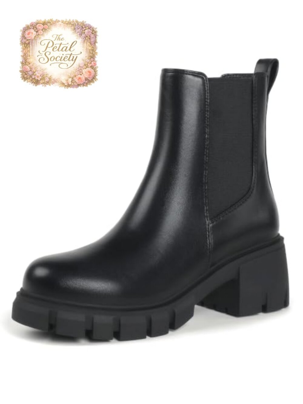Women's Chelsea Ankle Boots Slip On Chunky Platform Booties